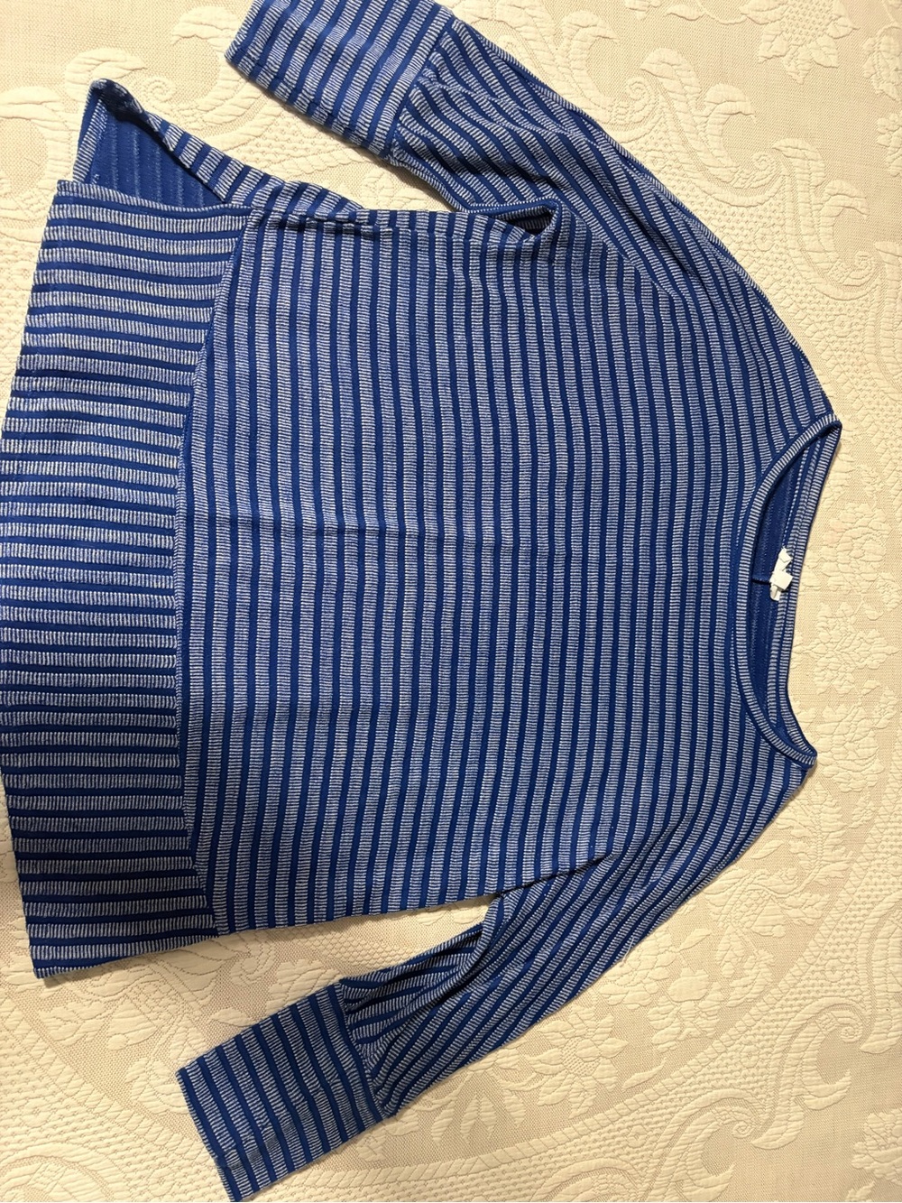 EUC Westbound Blue Striped Women's Knit top Large casual